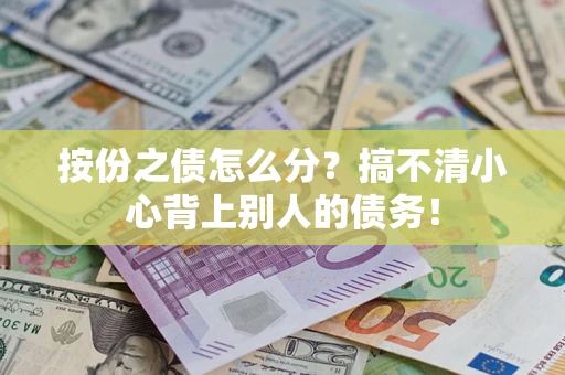 武汉按份之债怎么分？搞不清小心背上别人的债务！